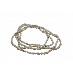 Collier long coquillages blanc
