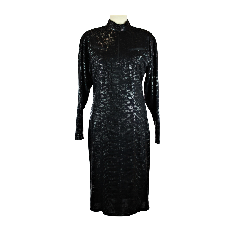Robe Babu croco noire Vintage - T.M