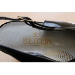 Escarpins peep toes bicolores Bertin Vintage - T - 36