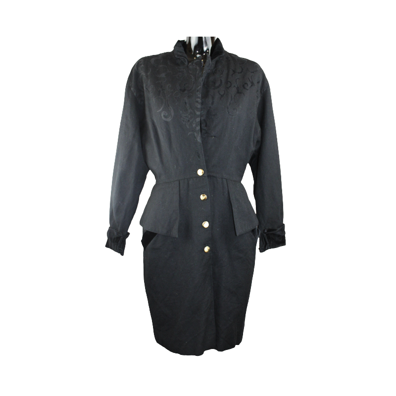 Robe en laine Vintage noir femme Talento - T - 36
