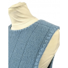 Robe en laine bleue femme Vintage - T - M