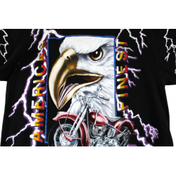 T-shirt American Thunder AOP eagle/ Lightning des années 90 Vintage- T - XL
