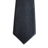 Cravate skinny en cuir véritable bleu nuit Vintage