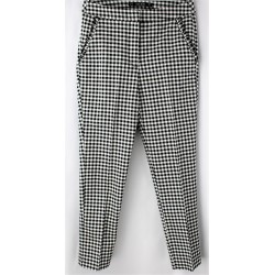 Pantalon Zara Vichy noir-blanc Taille XS