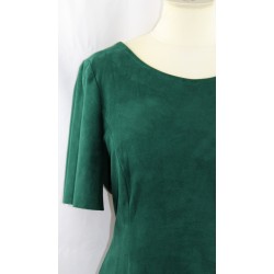 Robe vert suédine femme Mango - T - M
