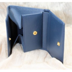 Portemonnaie bleu marine PVC