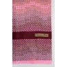 Foulard en soie rose femme Vintage Christian Dior