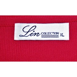 Haut rouge perlé femme Lin Collection - T - XL