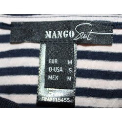 T-shirt à rayures femme Mango - T - M