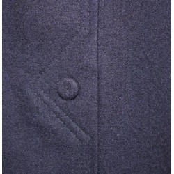 Jupe crayon Vintage laine bleu nuit - T.36/38