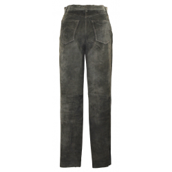 Pantalon daim femme Kaki Vintage - T -36/38