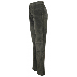 Pantalon daim femme Kaki Vintage - T -36/38