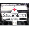 Jupe cuir et daim noire Vintage Snooker - T 42