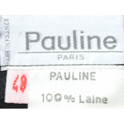 Jupe laine noire femme Pauline Vintage - T - M